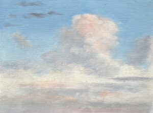 Plein air cloud study by Nicholas C Williams