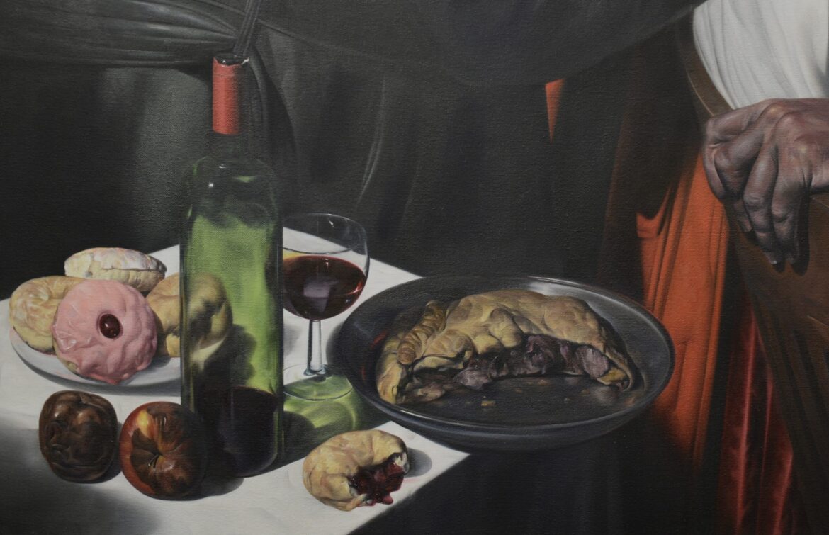 Detail, painting by Nicholas C Williams